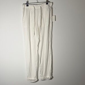 NWT Cynthia Rowley light weight white pants